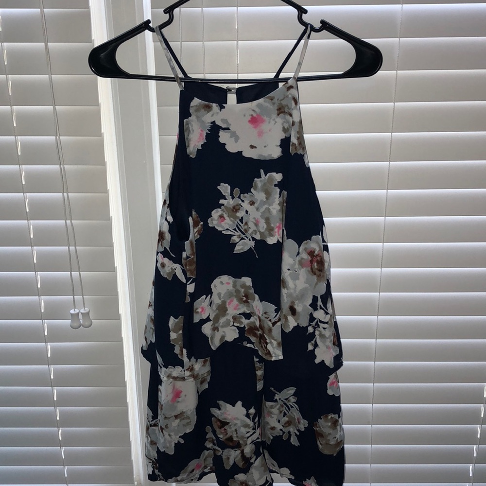 Flowered romper